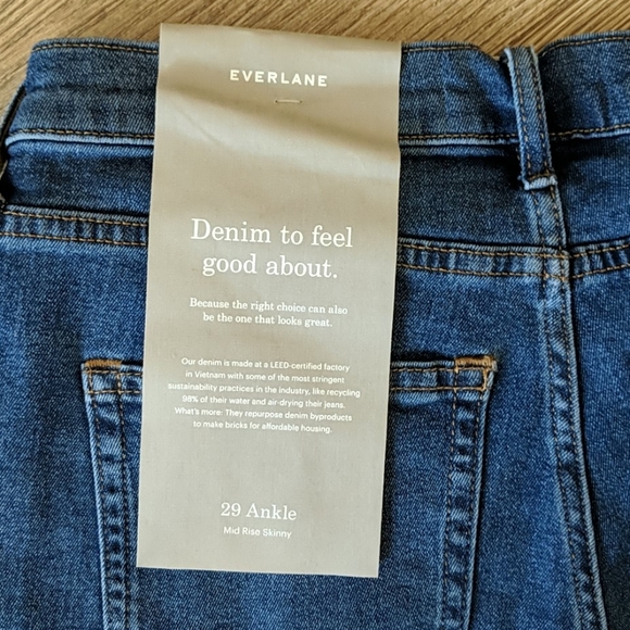 NWT Everlane Stretch Mid-Rise Skinny Jeans - Picture 7 of 8